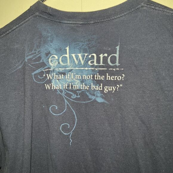 2008 Y2K Twilight Movie Edward T Shirt Graphic Tee Large Hero Bag Guy Vampire - Picture 5 of 5